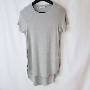 Gaze | Gray Tunic hi-lo Tee (A75)